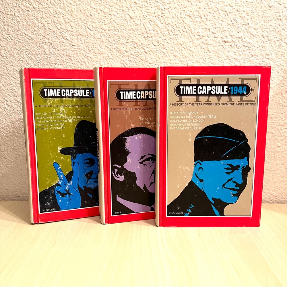 Set of Vintage Time Capsule Hardbacks.